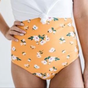 Coral Reef high waisted reversible bikini bottoms